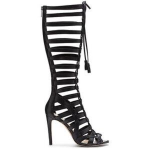 Vince Camuto Knee High Lace Up Gladiator Heels